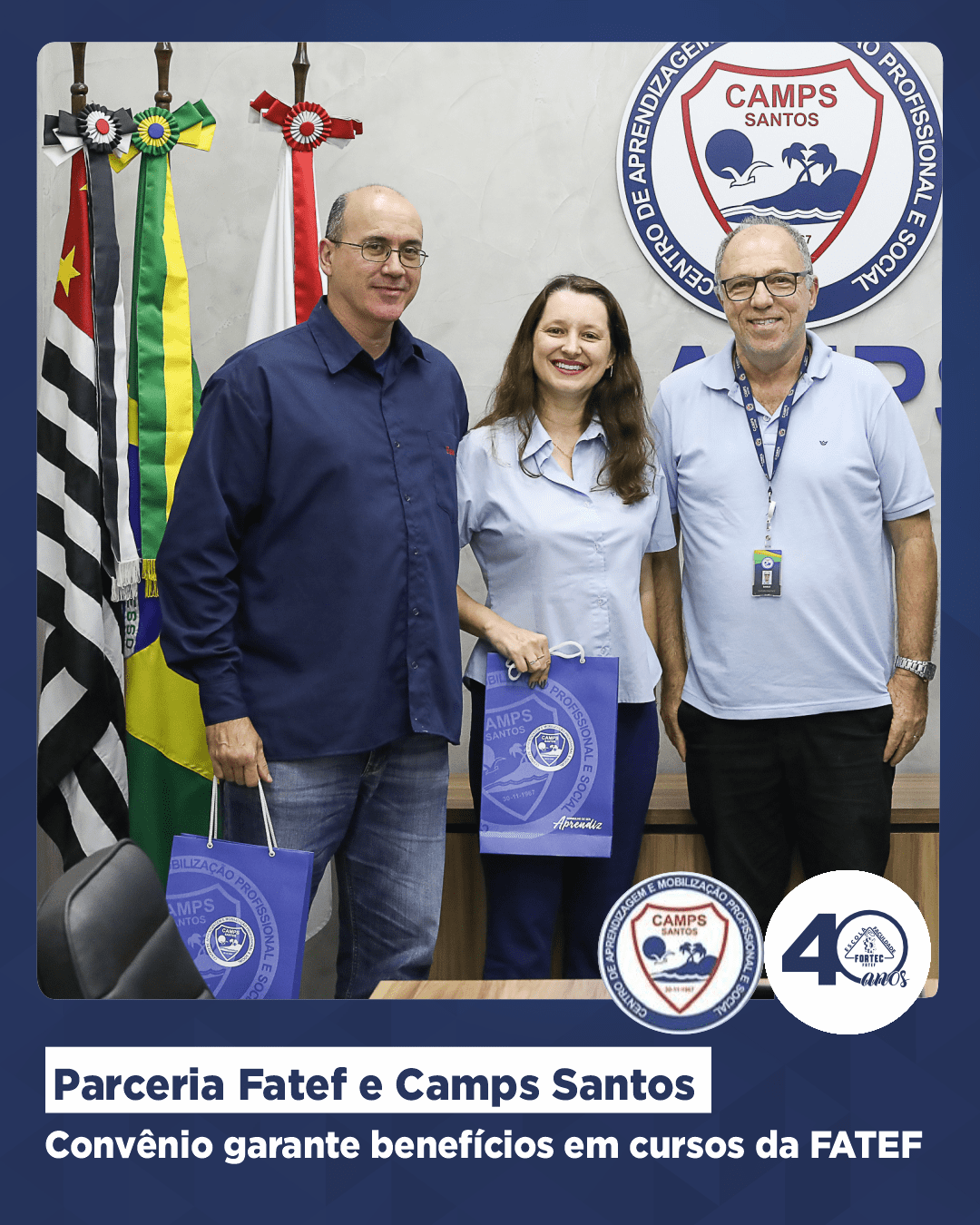 Parceria garante benefícios em cursos da Fatef