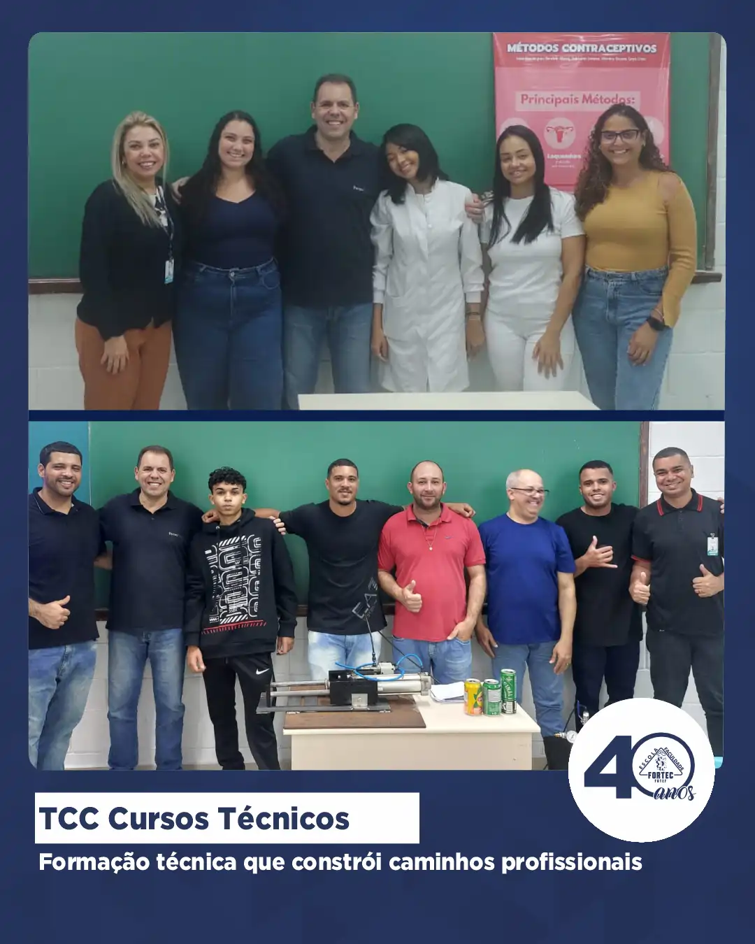 Fortec reconhece o desempenho dos alunos nas apresentações de TCC