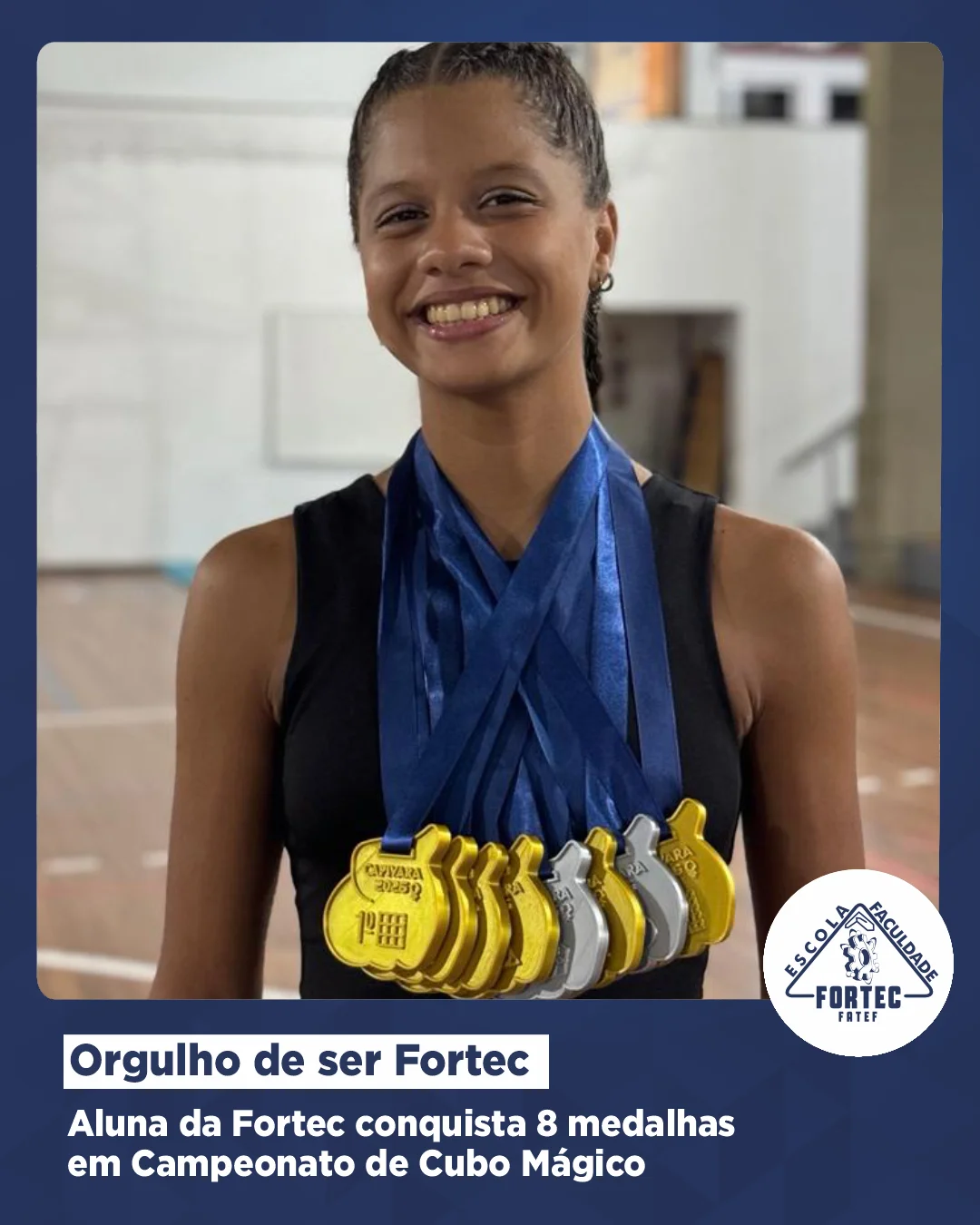 Estudante do Ensino Médio Técnico da Fortec se destaca em competição nacional